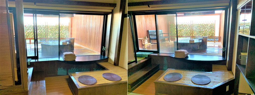 室内の様子 客室露天 温泉です!
