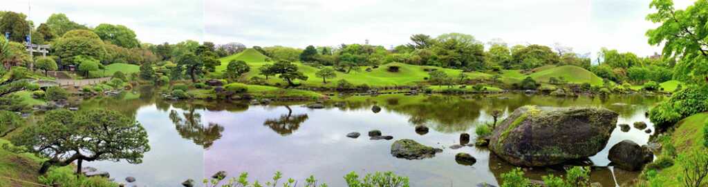 水前寺成趣庭園全景