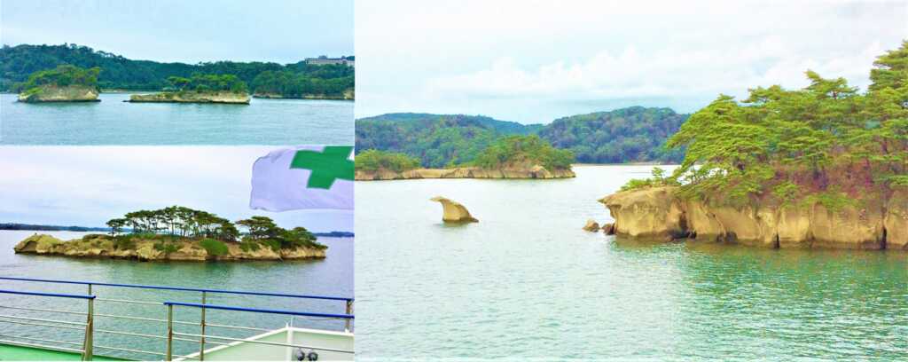 船上からの松島の風景