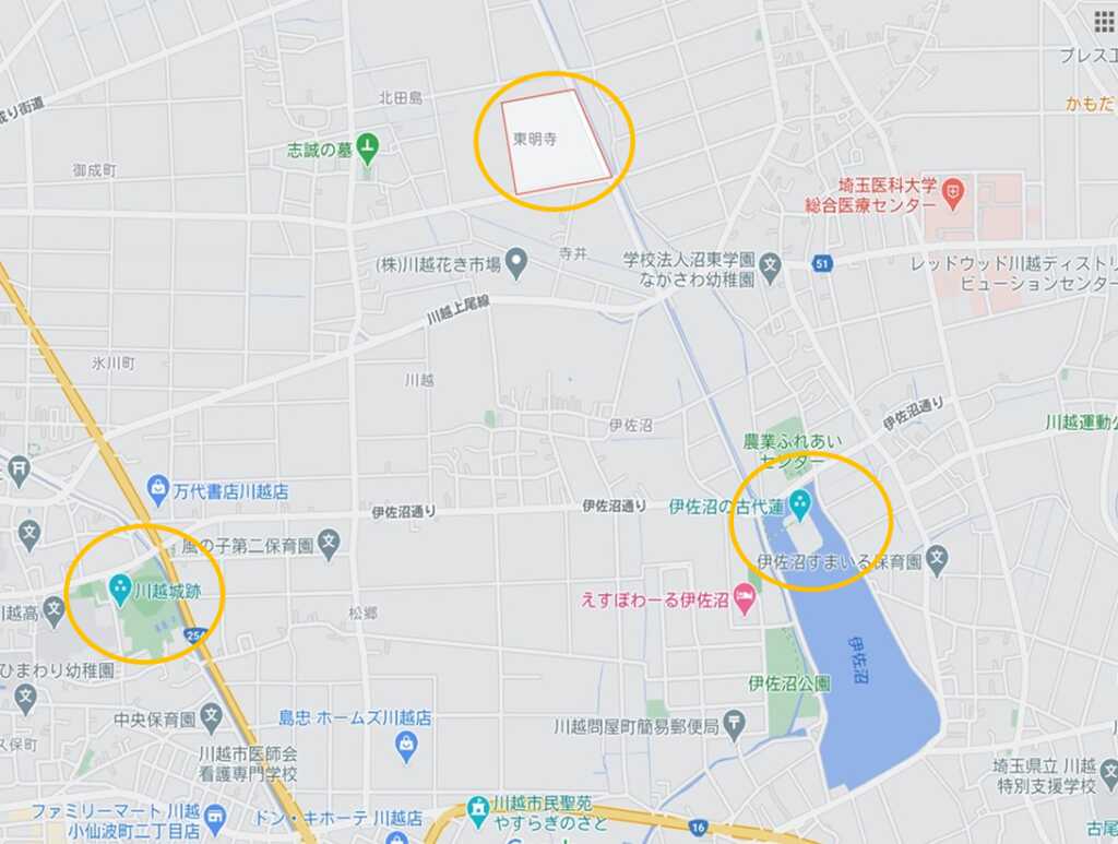 現在地名にある東明寺