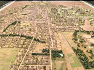 川越市立博物館 江戸期川越のジオラマ