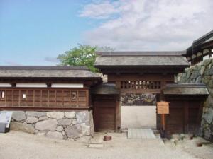 松代城 搦手側の北不明門