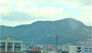 札幌　市内からの藻岩山