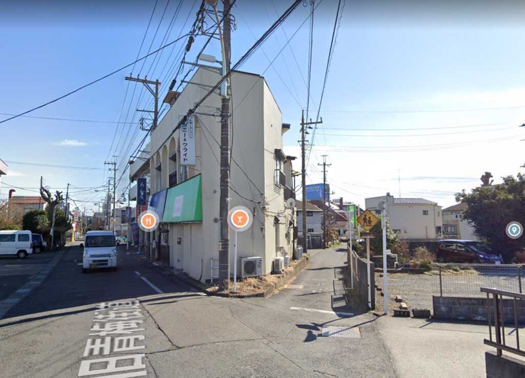 羽村駅前の追分