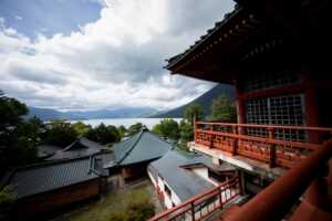 日光　日光山 中禅寺（立木観音）からの中禅寺湖