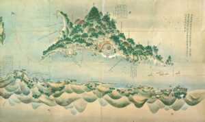毛利家文書『芸州厳島御一戦之図』