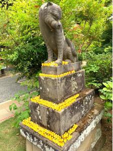 狛〇 多聞院の狛虎