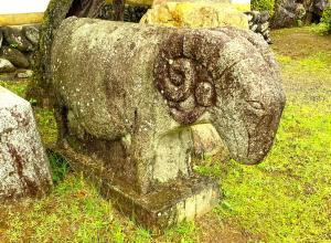 狛〇 聖天院の「狛羊」