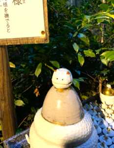 狛〇 川越 熊野神社 狛蛇?