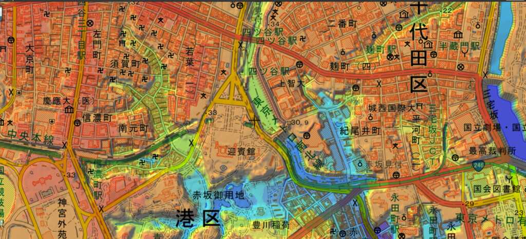 東京地形図