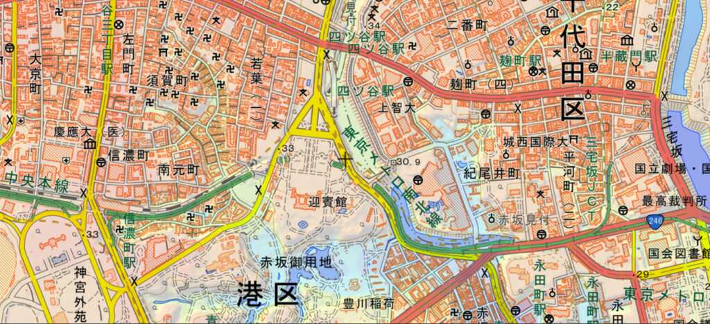 東京地形図