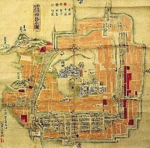 姫路城 姫路古地図