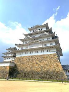 「備前丸跡」から見た「姫路城・連立式の天守群]」