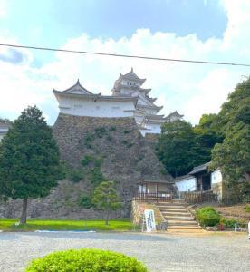 姫路城 天守と帯の櫓・帯の櫓下 高石垣