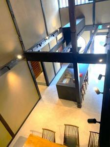 天籟　本館：2階の吹き抜けから