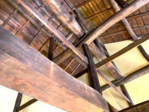 天籟 本館:1階土間のリビングの上部