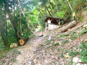 備中松山城　遊歩道(山道の登城路)