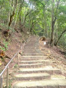 備中松山城　山道の登城路の様子
