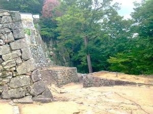 備中松山城 登城路の様子(大手門方面)