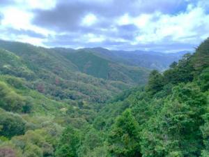 備中松山城 大松山つり橋からの景色