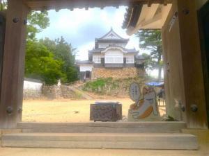 備中松山城 南御門からの天守