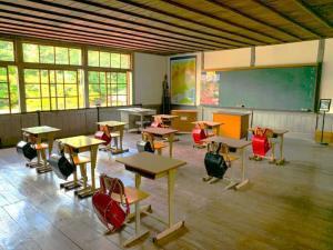 吹屋小学校 中央校舎2階の再現教室?