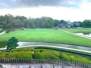 岡山後楽園 唯心山からの眺望