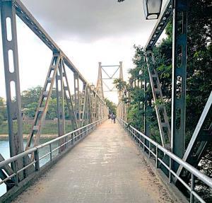 岡山城と後楽園をつなぐ月見橋