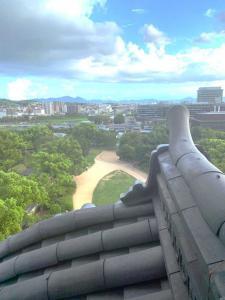 岡山城天守からの景色(南側)