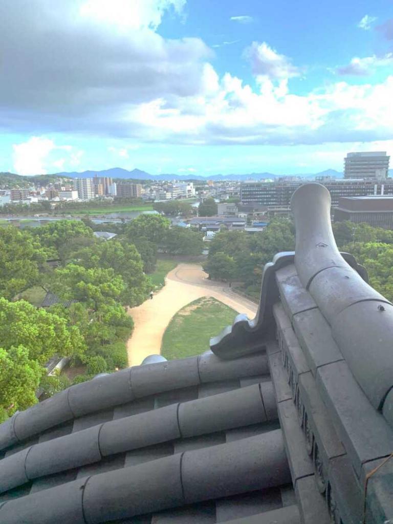 岡山城天守からの景色(南側)