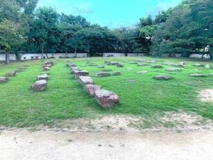 岡山城 天守礎石