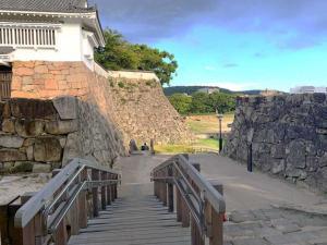 岡山城 鉄門跡(上から)