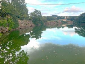 岡山城 目安橋(内下馬橋?)からの内堀