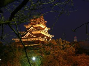 広島城外観復元天守