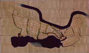 水戸城縄張り(国立公文書館より)