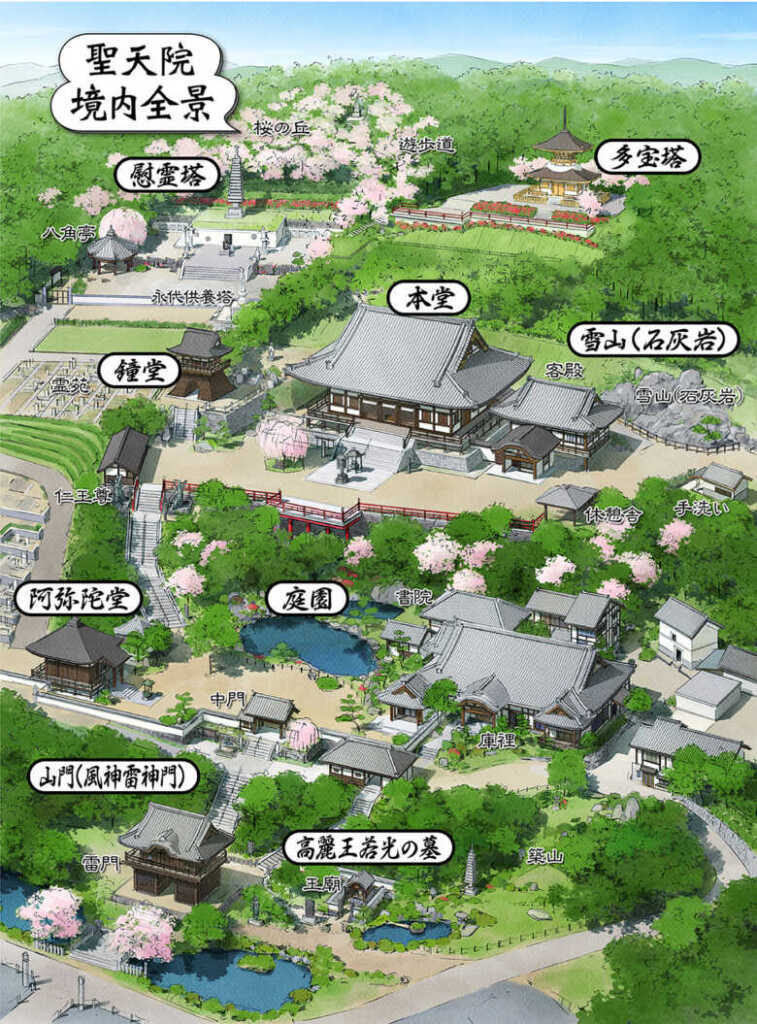 聖天院境内マップ