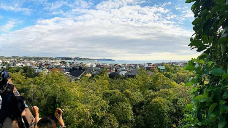 鎌倉・長谷寺見晴台からの眺望