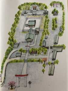 鎌倉宮のHPより:境内マップ