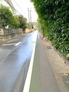 鎌倉 大蔵幕府の痕跡:西御門旧跡にそって、こちら側にも側溝(暗渠)がありました