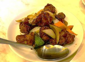 横浜中華街・華香源(黒酢酢豚)