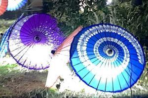 ライトアップされた川越城本丸御殿@2025年2月