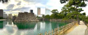 高松城 内苑御庭からの天守台
