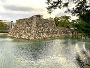 高松城 内苑御庭からの天守台