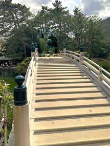 栗林公園　偃月橋