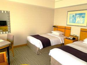 JRホテルクレメント高松で利用した、クレメントツイン(15階タウンビューのお部屋)の様子