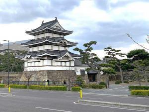 高松城 月見櫓・水手御門・渡櫓(外から)