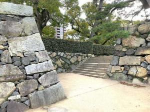 高松城 鞘橋からの本丸入口