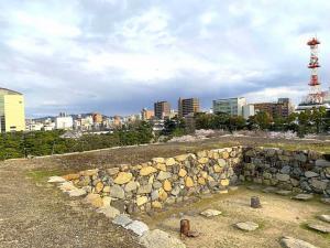 高松城 天守台からの景色(艮櫓)