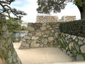 高松城 鞘橋からの本丸入口