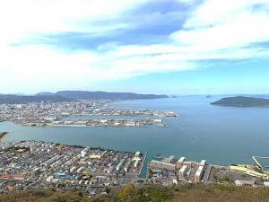 屋島寺　獅子の霊巌展望台からの景色